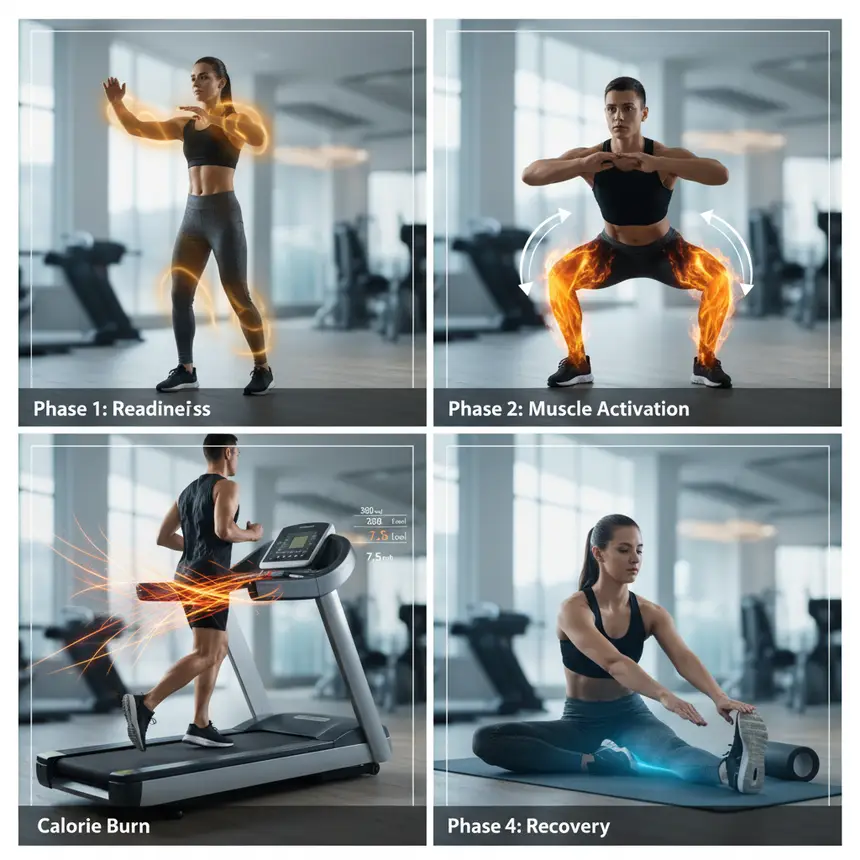Workout routine stages