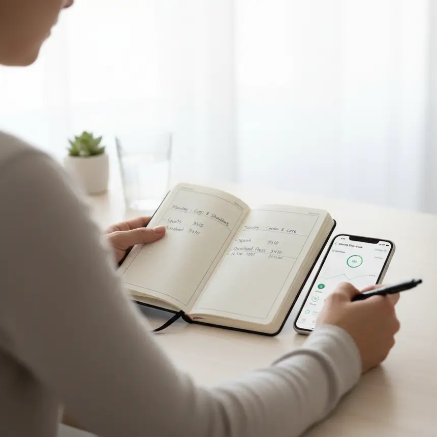 Workout journal tracking