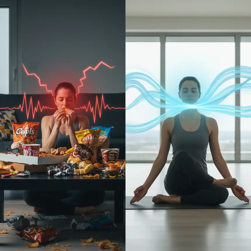 Stress management, healthy eating