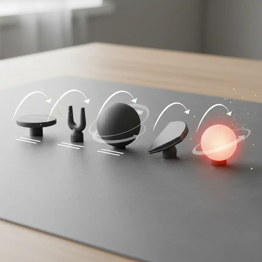 Massage device heads, muscle area use