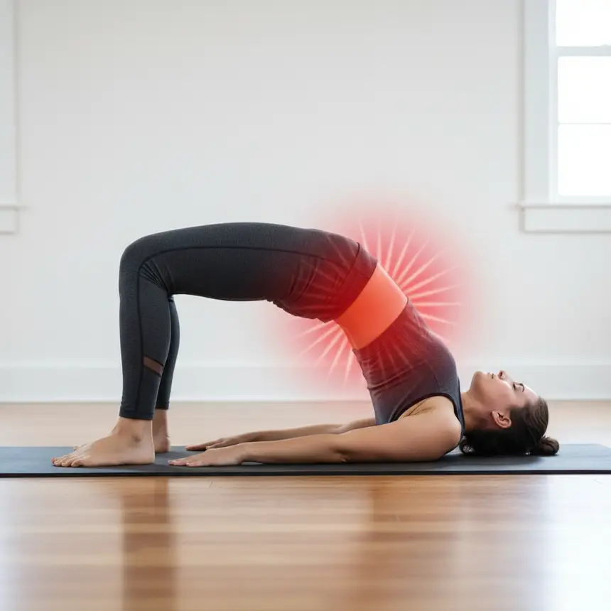 Hip bridge precautions lower back