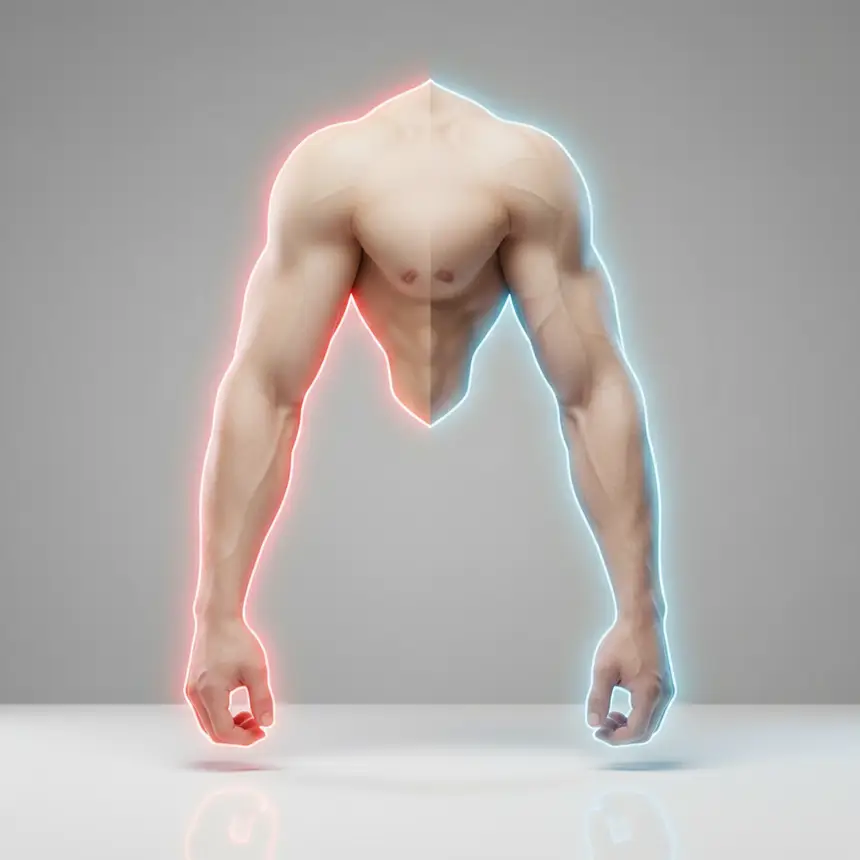 팔뚝살 변화, 체형 변화