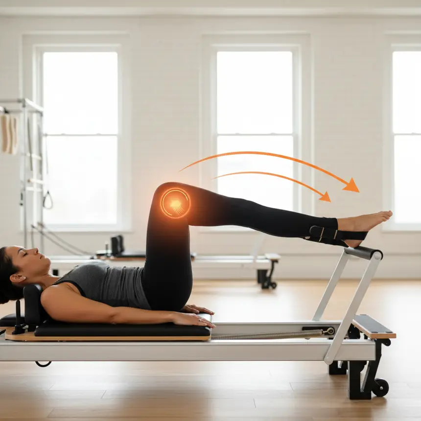 Reformer exercise, muscle activation