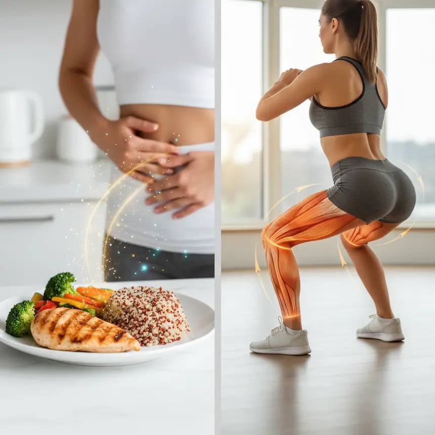 Balanced diet strength training