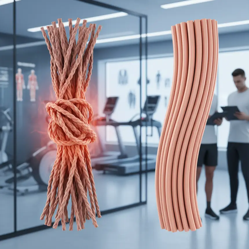 Muscle stiffness, injury cause