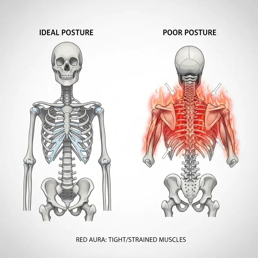 Impact of bad posture on health
