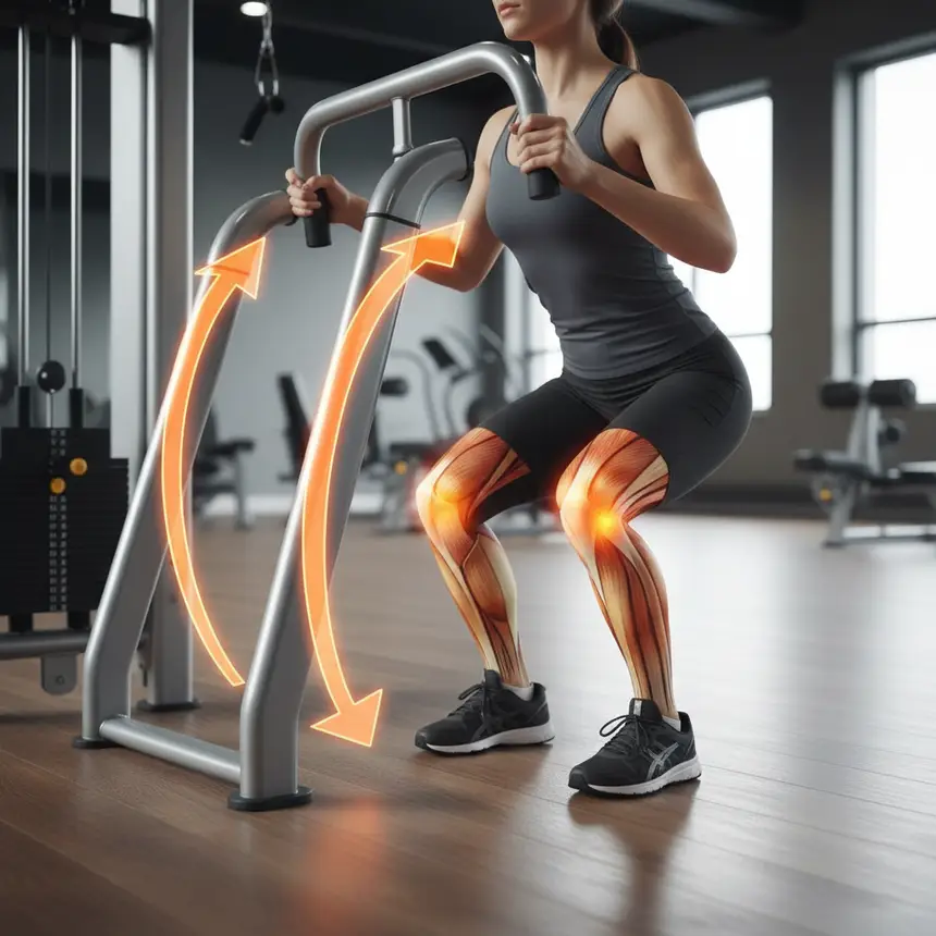Supported squat motion