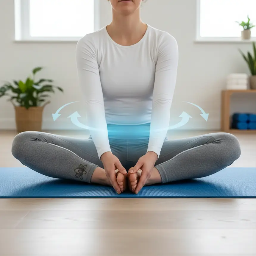 Hip stretching, pelvic flexibility