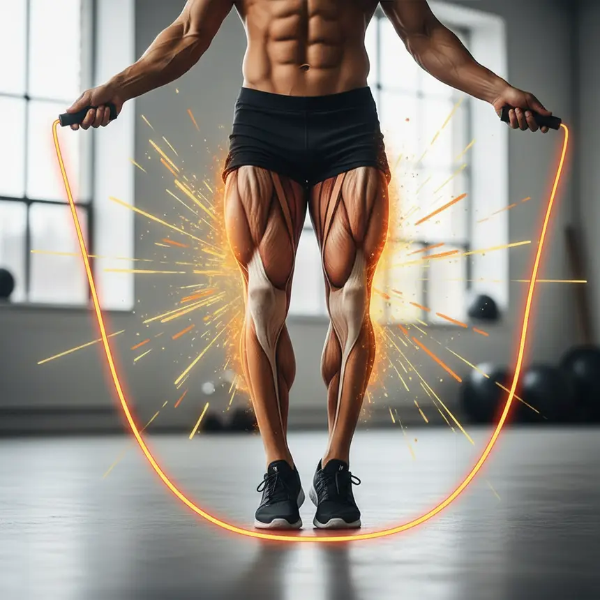 Jump rope muscle activation