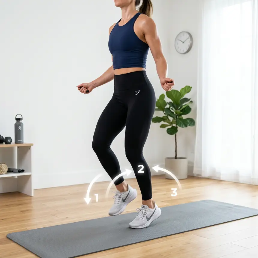 Jump rope routine practice