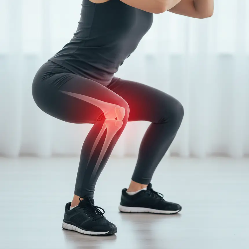 Lower body workout discomfort