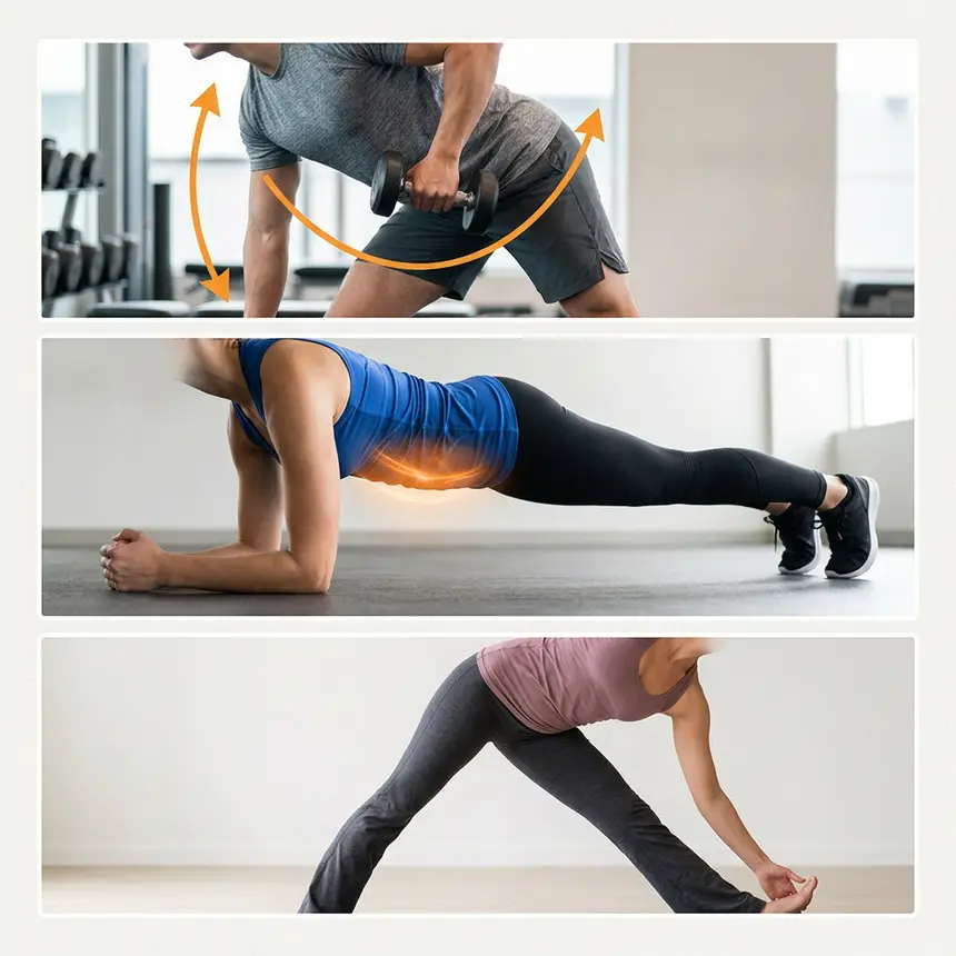 Upper body workout combination