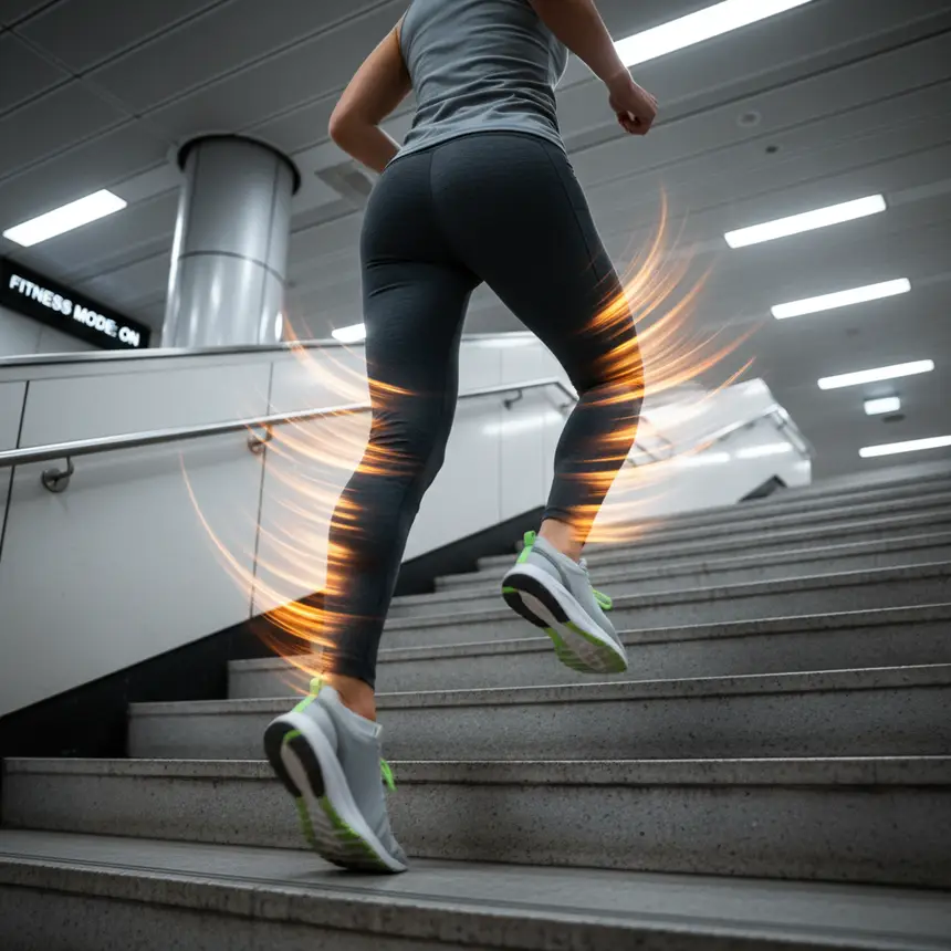 Stair climbing energy boost