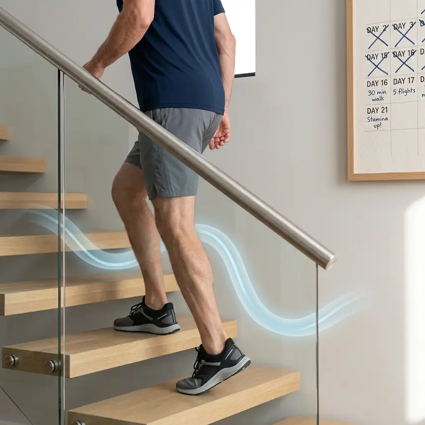 Using stairs, habit formation