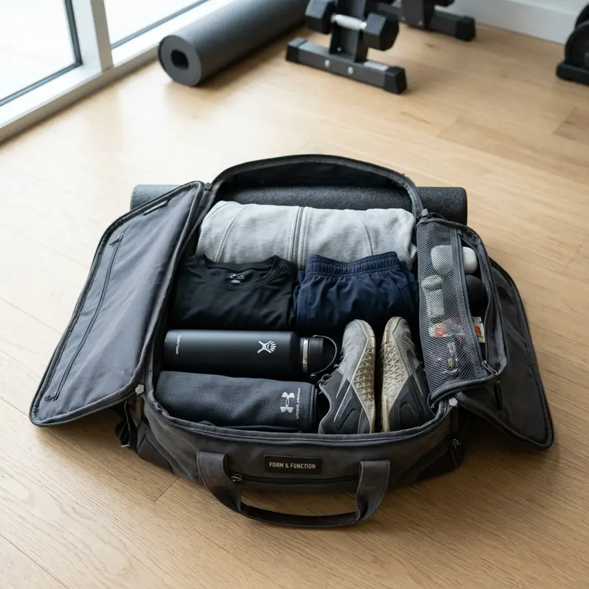 Gym bag organization