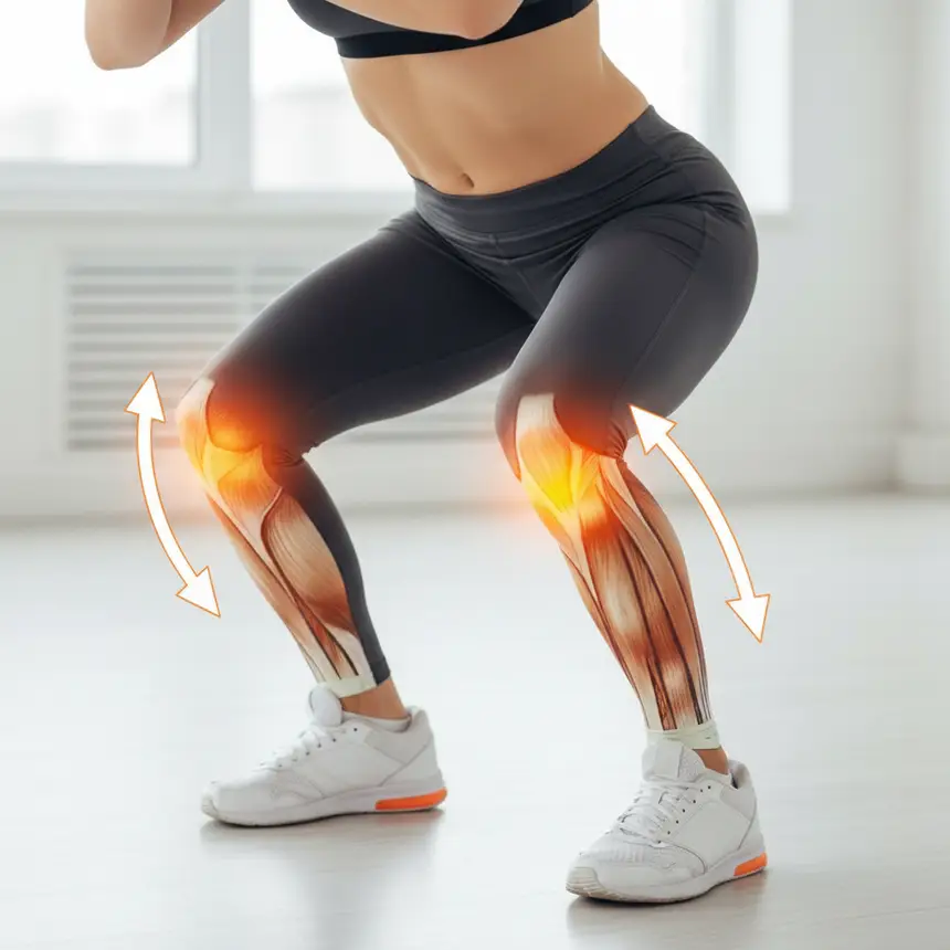 Running knee, lower body support