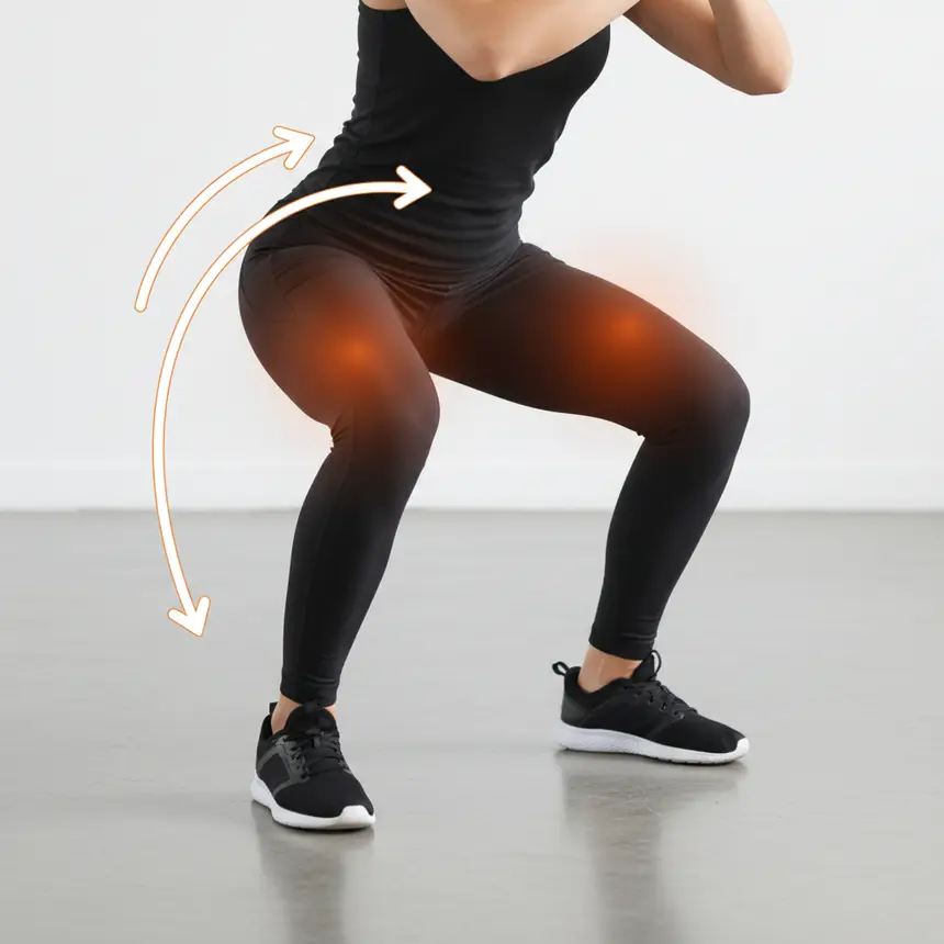 Proper squat technique steps