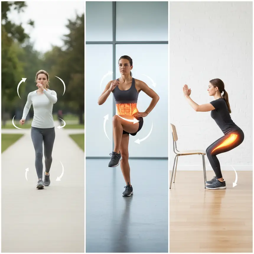 Post-meal exercise moves