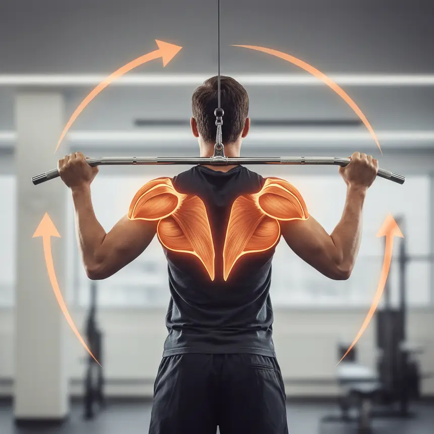 Lat pulldown exercise
