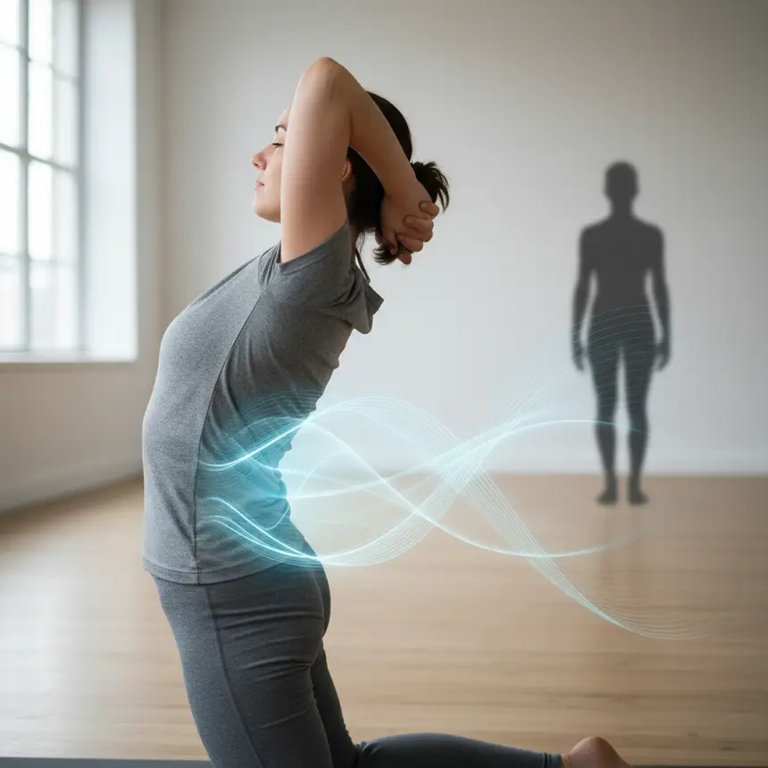 Post-workout stretching, proper posture