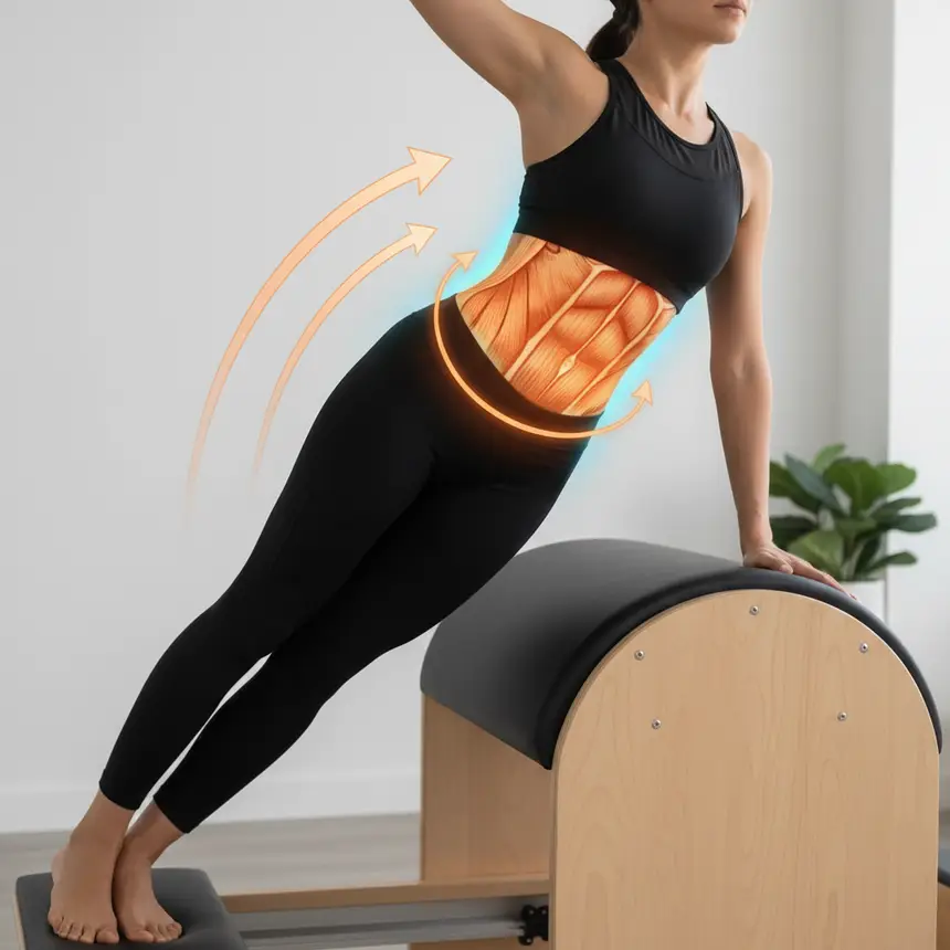 Pilates core exercise
