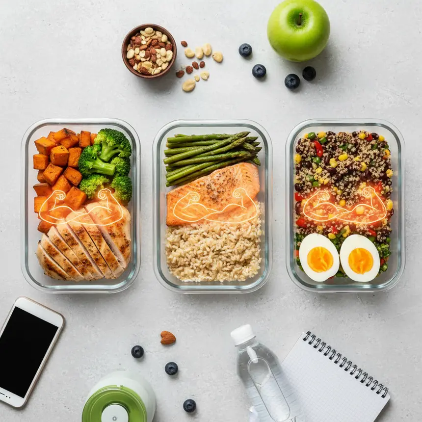 Divided protein meal example