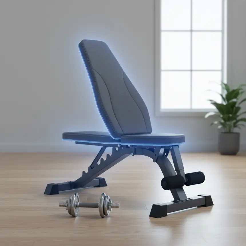 Adjustable angle bench