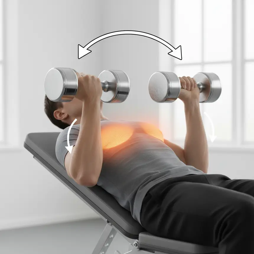 Dumbbell press form
