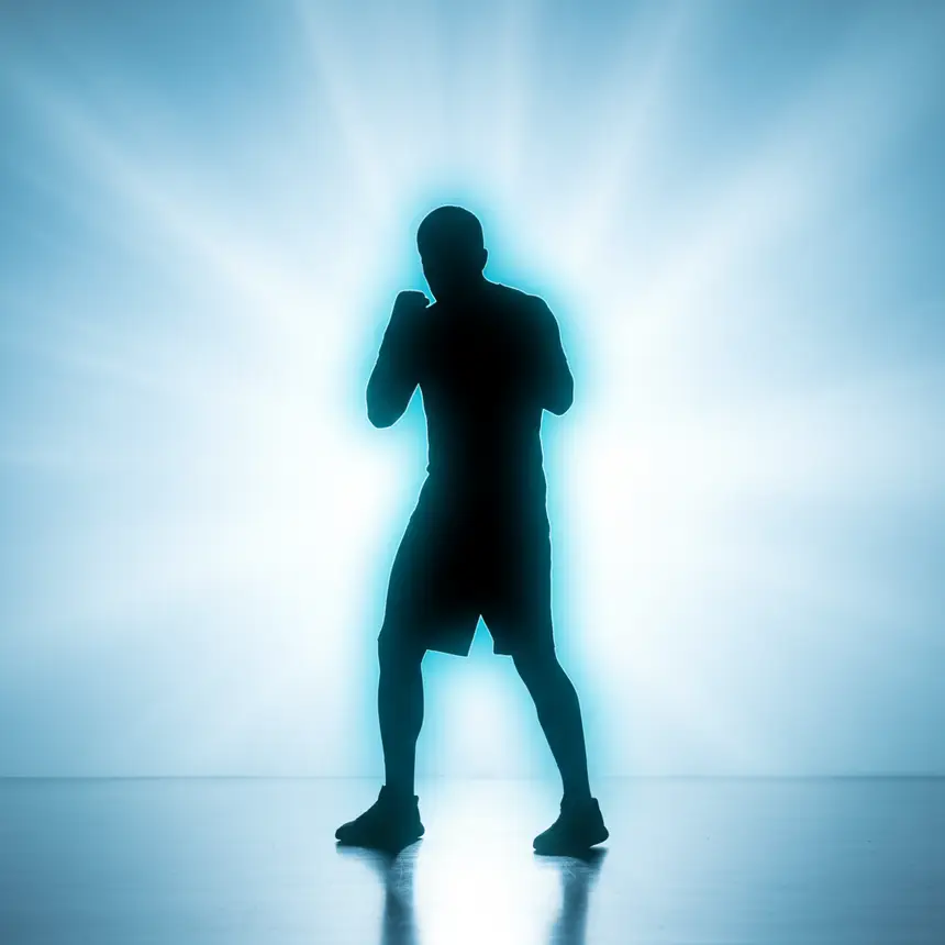 Boxing confidence, vibrant body