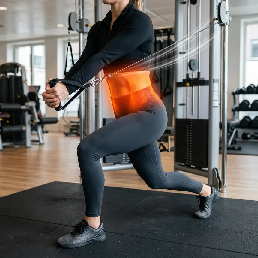 Cable core exercise