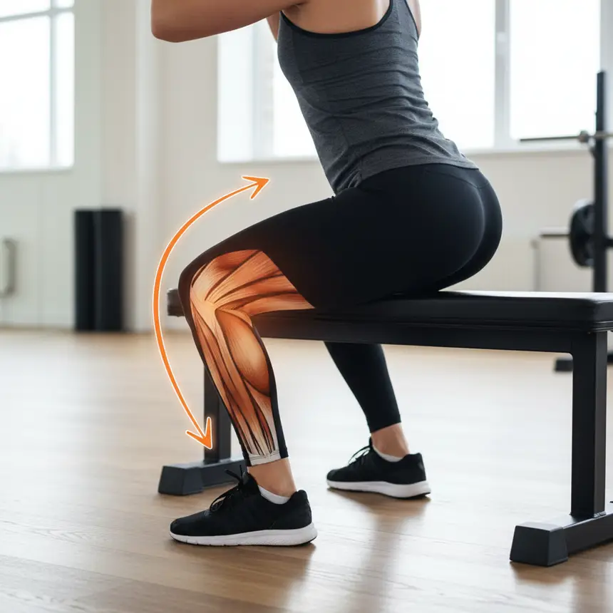 Bulgarian split squat, leg strength exercise