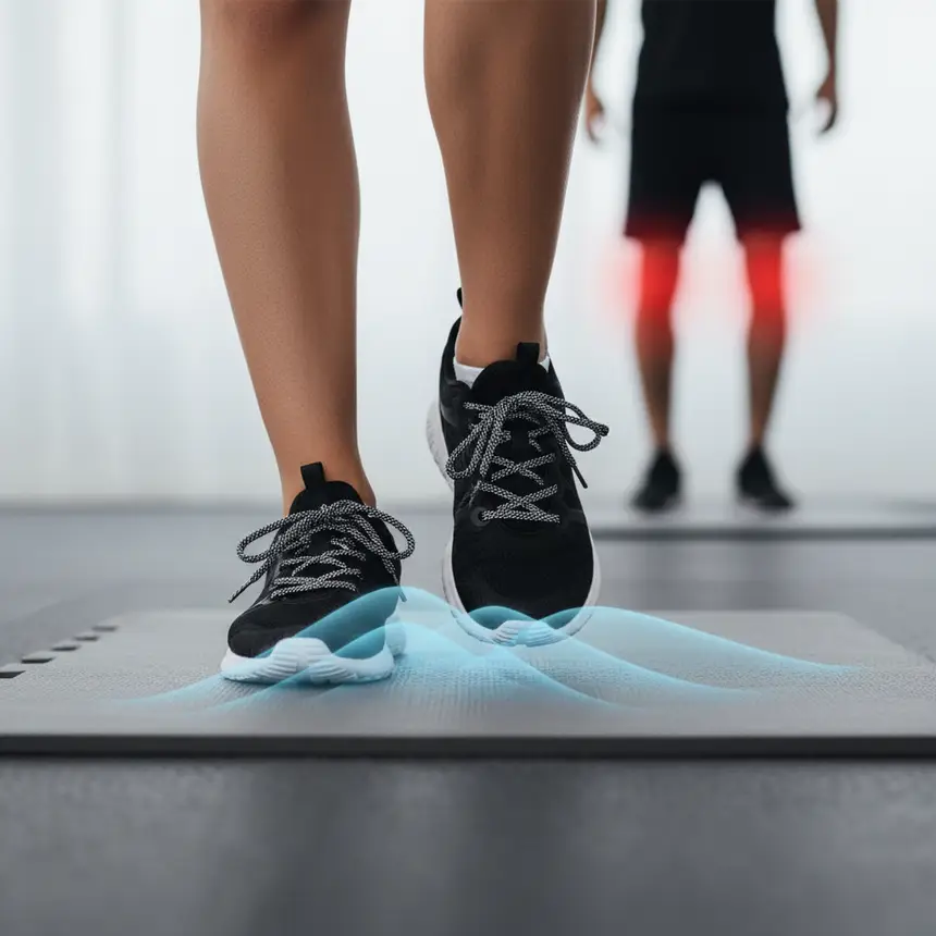 Jump rope safety, joint protection