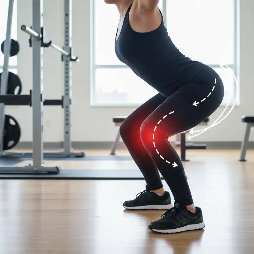 Incorrect posture injury