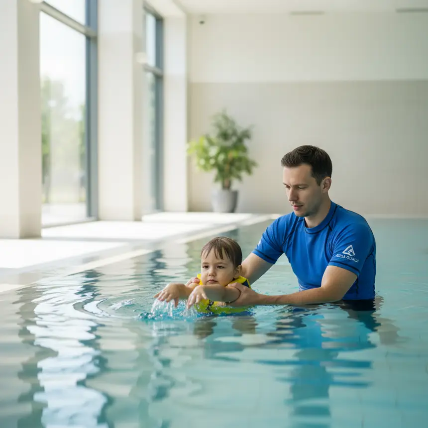 ADHD child customized swim education