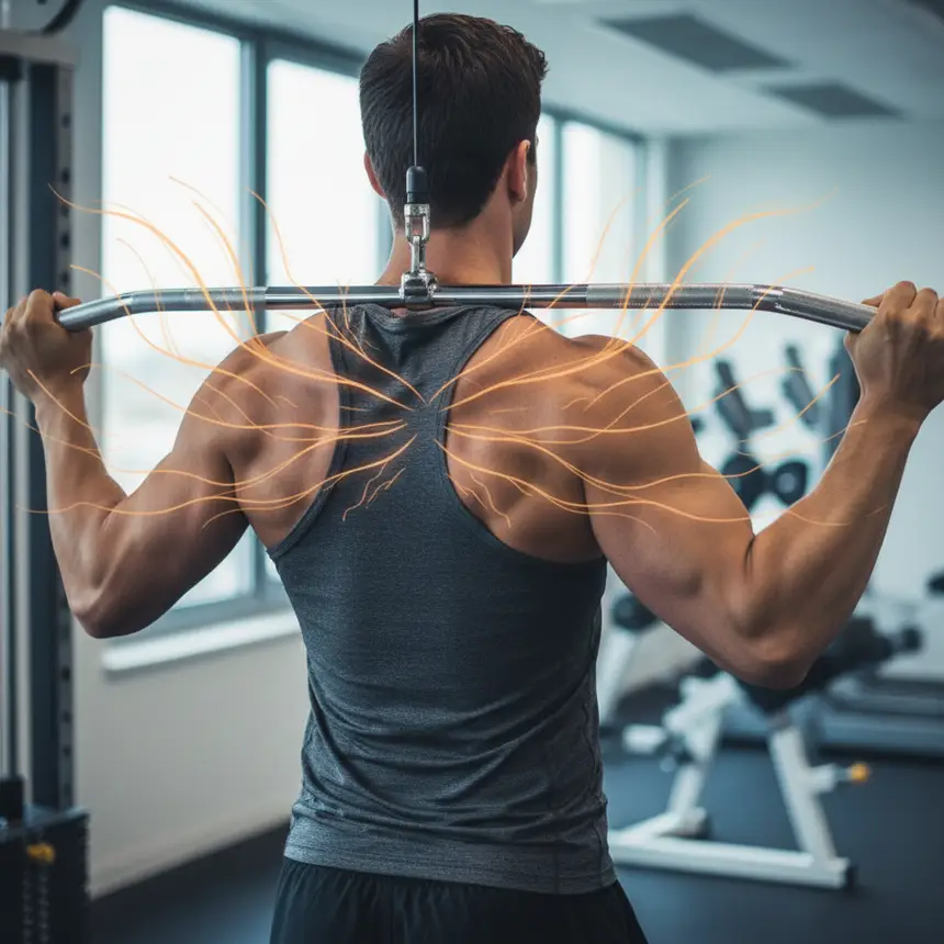 Back workout routine, strength progression